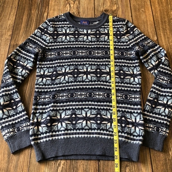 Vtg Le Tigre Snowflake Design Long Sleeve Sweater - Picture 4 of 6